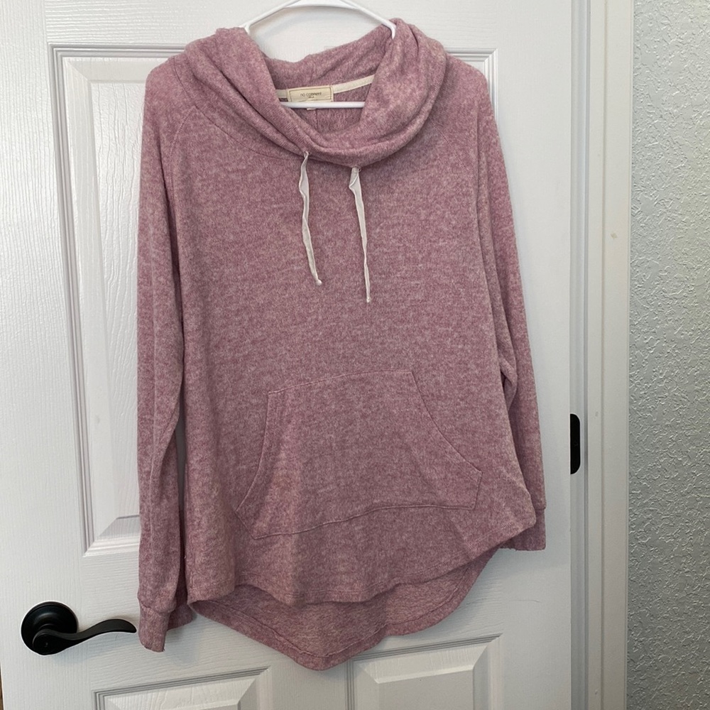 Pinkish purple cowl neck sweatshirt